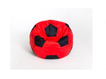 Кресло-мешок Мяч малый красно-черное в Тюмени - tyumen.mebel-74.com | фото