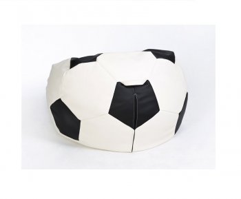 Кресло-мешок Мяч малый бело-черное в Тюмени - tyumen.mebel-74.com | фото