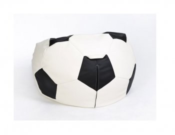 Кресло-мешок Мяч большой бело-черное в Тюмени - tyumen.mebel-74.com | фото