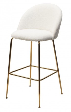 Барный стул GLADE NINI-01 Белый, teddy / золотой каркас М-City в Тюмени - tyumen.mebel-74.com | фото