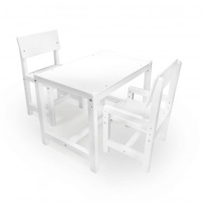 Детский растущий комплект стол и два стула  Я САМ "Лофт" (Белый, Белый) в Тюмени - tyumen.mebel-74.com | фото