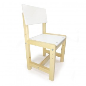 Детский растущий комплект стол и два стула  Я САМ "Лофт" (Белый, Сосна) в Тюмени - tyumen.mebel-74.com | фото