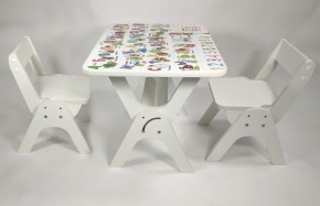 Детский растущий стол-парта и два стула Я САМ "Умка-Дуо" (Алфавит) в Тюмени - tyumen.mebel-74.com | фото