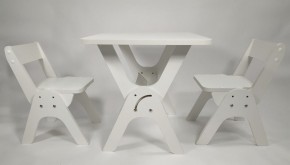 Детский растущий стол-парта и два стула Я САМ "Умка-Дуо" (Белый) в Тюмени - tyumen.mebel-74.com | фото