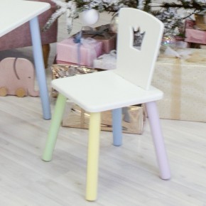 Детский стул Корона (Белый/Белый/Цветной) в Тюмени - tyumen.mebel-74.com | фото