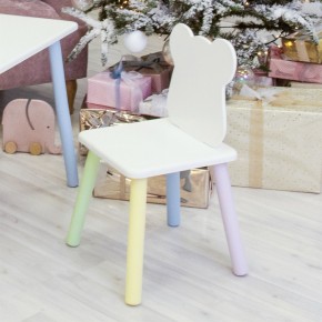 Детский стул Мишутка (Белый/Белый/Цветной) в Тюмени - tyumen.mebel-74.com | фото