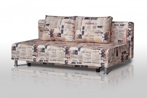 Диван-кровать Комфорт без подлокотников Принт "Gazeta" (2 подушки) в Тюмени - tyumen.mebel-74.com | фото