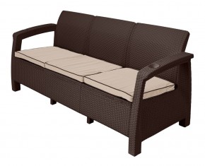 Диван Yalta Premium Sofa 3 Set (Ялта) шоколадный (+подушки под спину) в Тюмени - tyumen.mebel-74.com | фото