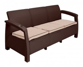 Диван Yalta Premium Sofa 3 Set (Ялта) шоколадный (+подушки под спину) в Тюмени - tyumen.mebel-74.com | фото
