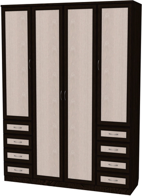 Шкаф для белья со штангой, полками и ящиками арт. 112 в Тюмени - tyumen.mebel-74.com | фото