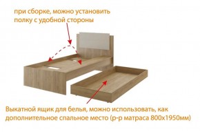 Дуглас (подростковая) М14 Кровать в Тюмени - tyumen.mebel-74.com | фото