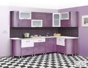 Кухонный гарнитур Ника-1 Мыло 2700*1500 в Тюмени - tyumen.mebel-74.com | фото