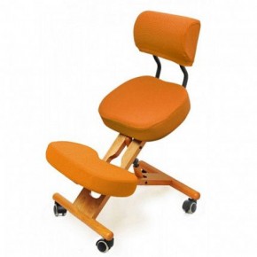 Коленный стул со спинкой Smartstool KW02В + Чехлы в Тюмени - tyumen.mebel-74.com | фото