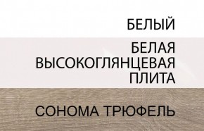 Комод 3D-2S/TYP 40, LINATE ,цвет белый/сонома трюфель в Тюмени - tyumen.mebel-74.com | фото