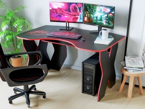Компьютерный стол КЛ №9.0 (Черный/Красный) в Тюмени - tyumen.mebel-74.com | фото