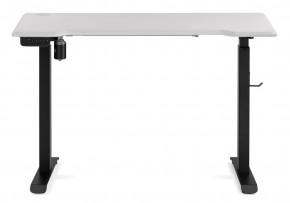 Компьютерный стол Маркос с механизмом подъема 120х75х75 белая шагрень / черный в Тюмени - tyumen.mebel-74.com | фото