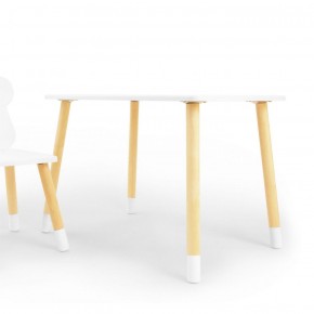 Комплект детской мебели стол и стул Корона (Белый/Белый/Береза) в Тюмени - tyumen.mebel-74.com | фото