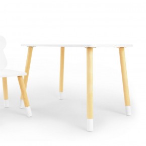 Комплект детской мебели стол и стул Звездочка (Белый/Белый/Береза) в Тюмени - tyumen.mebel-74.com | фото