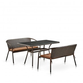 Комплект мебели из иск. ротанга T286A/S139A-W53 Brown в Тюмени - tyumen.mebel-74.com | фото