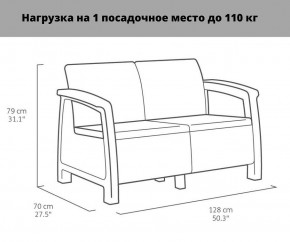 Комплект мебели Корфу Рест (Corfu Rest - without table) капучино-песок в Тюмени - tyumen.mebel-74.com | фото