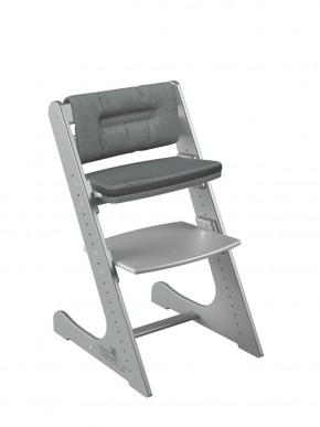 Комплект растущий стул и подушки Конёк Горбунёк Комфорт  (Серый металлик, Графит) в Тюмени - tyumen.mebel-74.com | фото