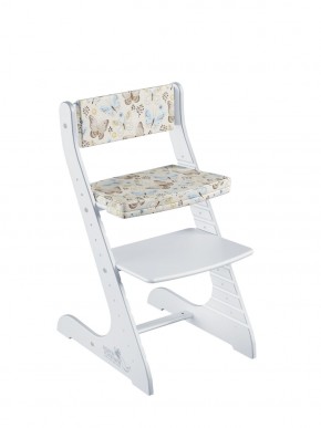 Комплект растущий стул и подушки Конёк Горбунёк Стандарт (Белый, Бабочки) в Тюмени - tyumen.mebel-74.com | фото