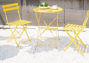 Комплект садовой мебели OTS-001R (стол + 2 стула) металл в Тюмени - tyumen.mebel-74.com | фото