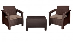 Комплект уличной мебели Yalta Premium Terrace Set (Ялта) шоколадый (+подушки под спину) в Тюмени - tyumen.mebel-74.com | фото