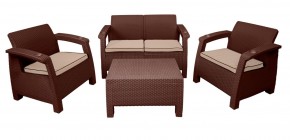 Комплект уличной мебели Yalta Terrace Set (Ялта) шоколадый в Тюмени - tyumen.mebel-74.com | фото