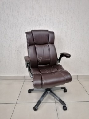 Кресло Barneo K-44 для руководителя (коричневая экокожа) в Тюмени - tyumen.mebel-74.com | фото