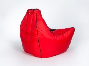 Кресло бескаркасное Авто (Красное с черной полосой) в Тюмени - tyumen.mebel-74.com | фото
