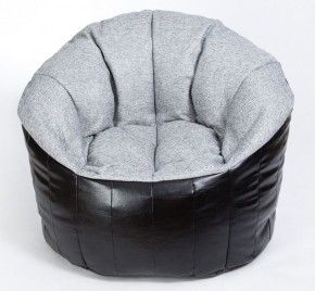 Кресло бескаркасное Релакс Люкс (Серый/Черный) в Тюмени - tyumen.mebel-74.com | фото