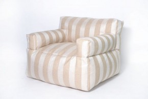 Кресло бескаркасное Уют полоса (Бежевый) в Тюмени - tyumen.mebel-74.com | фото
