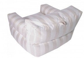 Кресло бескаркасное Уют полоса (Молочный) в Тюмени - tyumen.mebel-74.com | фото