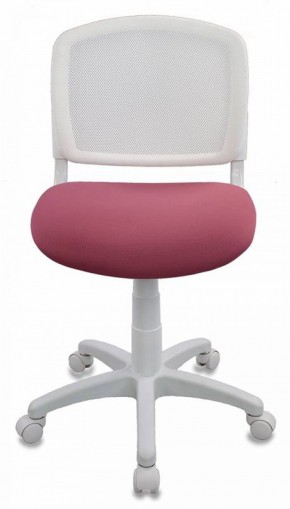 Кресло детское Бюрократ CH-W296NX/26-31 белый TW-15 розовый 26-31 в Тюмени - tyumen.mebel-74.com | фото