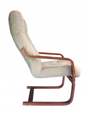 Кресло для отдыха (пружинка) Магнат 102-З-КР замша КРЕМ в Тюмени - tyumen.mebel-74.com | фото