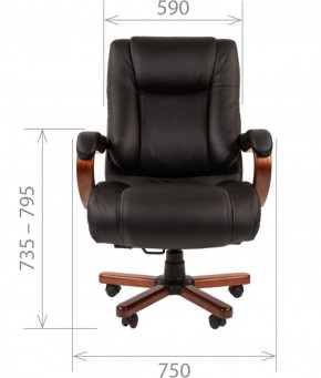 Кресло для руководителя CHAIRMAN  503 (Кожа) Черное в Тюмени - tyumen.mebel-74.com | фото