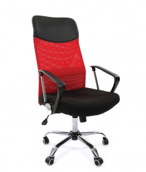 Кресло для руководителя CHAIRMAN 610 N (15-21 черный/сетка красный) в Тюмени - tyumen.mebel-74.com | фото