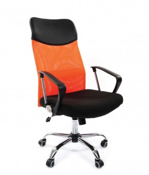 Кресло для руководителя CHAIRMAN 610 N (15-21 черный/сетка оранжевый) в Тюмени - tyumen.mebel-74.com | фото