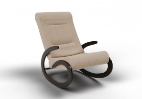 Кресло-качалка Мальта 10-Т-П (ткань/венге) ПЕСОК в Тюмени - tyumen.mebel-74.com | фото
