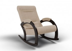 Кресло-качалка Венето 13-Т-П (ткань/венге) ПЕСОК в Тюмени - tyumen.mebel-74.com | фото