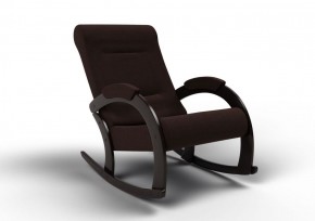 Кресло-качалка Венето 13-Т-Ш (ткань/венге) ШОКОЛАД в Тюмени - tyumen.mebel-74.com | фото