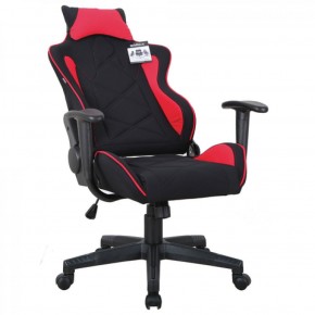 Кресло компьютерное BRABIX GT Racer GM-101 + подушка (ткань) черное/красное (531820) в Тюмени - tyumen.mebel-74.com | фото