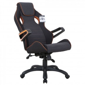 Кресло компьютерное BRABIX Techno Pro GM-003 (ткань черное/серое, вставки оранжевые) 531813 в Тюмени - tyumen.mebel-74.com | фото