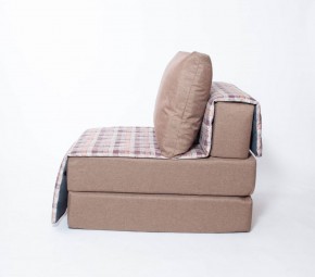 Кресло-кровать бескаркасное Харви (коричневый-квадро беж) в Тюмени - tyumen.mebel-74.com | фото