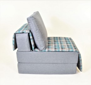 Кресло-кровать бескаркасное Харви (серый-квадро азур) в Тюмени - tyumen.mebel-74.com | фото