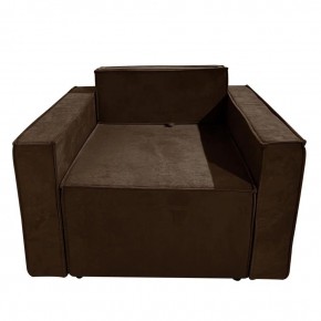 Кресло-кровать Принц КК1-ВК (велюр коричневый) в Тюмени - tyumen.mebel-74.com | фото