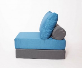 Кресло-кровать-пуф бескаркасное Прайм (синий-графит (Ф)) в Тюмени - tyumen.mebel-74.com | фото