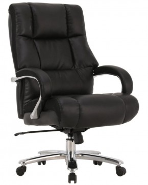 Кресло офисное BRABIX PREMIUM "Bomer HD-007" (рециклированная кожа, хром, черное) 531939 в Тюмени - tyumen.mebel-74.com | фото