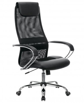 Кресло офисное BRABIX PREMIUM "Stalker EX-608 CH" (хром, ткань-сетка/кожзам, черное) 532091 в Тюмени - tyumen.mebel-74.com | фото